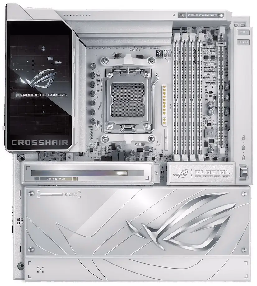 Montaje Placa Base ASUS ROG CROSSHAIR X870E GLACIAL Torrejón de Ardoz Torrejón de Ardoz PC - Montaje Placa Base ASUS ROG CROSSHAIR X870E GLACIAL Torrejón de Ardoz